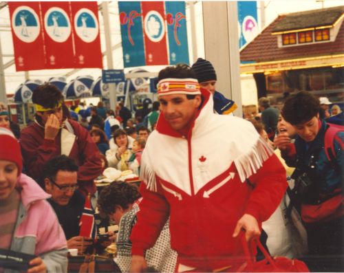 Festival Centre at Canmore Nordic Centre during 1988 Olympic Winter Games in Calgary.